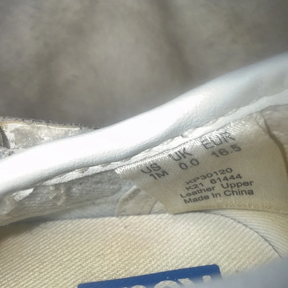 Keds Toddler Size 1 Daphne T-Strap Classic White Leather Mary Jane Girls Walking
